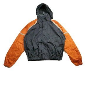 Genuine Harley-Davidson Reflective Rain Jacket Motorcycle Riding Gear Orange M